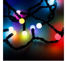 Светодиодная гирлянда ARD-BALL-CLASSIC-D13-20000-BLACK-200LED RGB (230V, 14W)  025579  Arlight