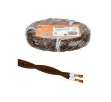 Ретро провод "Эко" 2х2,5 витой ГОСТ коричневый (10м)  SQ2801-0322  TDM