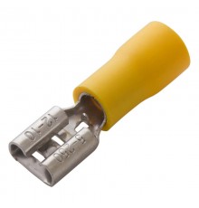 Клемма плоская изолированная РПи-м 6.0-(6.3)/РпИм 5,5-6-0,5 гнездо 6.6 мм 4-6 мм  08-0451  REXANT