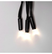 Бахрома с коннекторами светодиодная  с контроллером  ULD-B3010-200/TBK WARM WHITE IP67 , 3 м. 200 диодов, шнур черный, соед  UL-00003934  Uniel