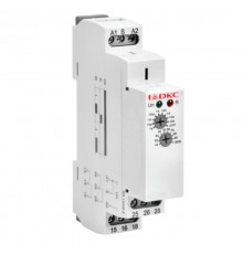 Реле времени, задержка включения, конфигурация контакта 2CO, AС/DC 12-240В  DRM-TA-2-240  DKC