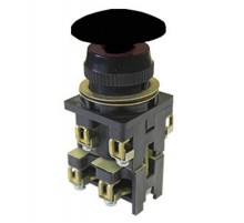 ВК30-10-11130-54 У2, черный, 1з+1р, гриб без фиксации, IP54, 10А. 660В, выключатель кнопочный (ЭТ)  ET053191  Электротехник