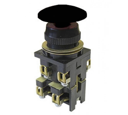 ВК30-10-11130-54 У2, черный, 1з+1р, гриб без фиксации, IP54, 10А. 660В, выключатель кнопочный (ЭТ)  ET053191  Электротехник