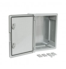 Корпус пластиковый с монтажной панелью ЩМП IP65 серая дверь 400х300х170  PR08.26482  Промрукав