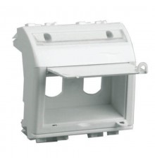 Brava белый Адаптер для двух оптоволоконных разъемов 2мод.  76615B  DKC
