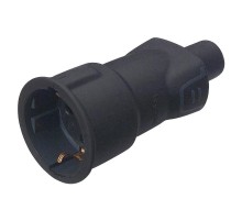 Розетка 2К+З черная  050197  Legrand