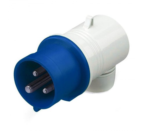 Вилка кабельная угловая IP44 32А 2P+E 230В  DIS2213233  DKC