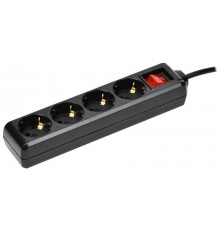 Удлинитель У04К 4 места с/з 3м 3х1мм2 16А 250В чер.  WYP10-16-04-03-ZK-K02  IEK