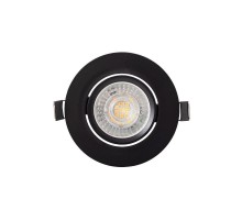 Светильник светодиодный встраиваемый DK3020-BK , IP20, 10Вт, GU5.3, LED, черный, пластик  DK3020-BK  DENKIRS