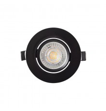 Светильник светодиодный встраиваемый DK3020-BK , IP20, 10Вт, GU5.3, LED, черный, пластик  DK3020-BK  DENKIRS