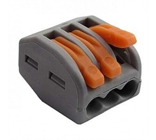 Клемма универсальная 3-проводная 0.08 - 2.5 (4)мм.кв.  222-413  WAGO