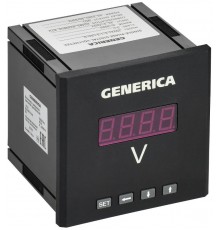 Вольтметр цифровой щитовой однофазный DO RS-485 96х96мм LED  IDV21-5-1-3-LED-G  GENERICA