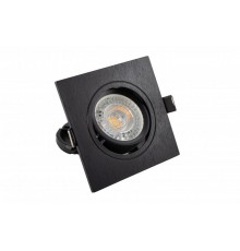 Светильник светодиодный встраиваемый DK3021-BK , IP20, 10Вт, GU5.3, LED, черный, пластик  DK3021-BK  DENKIRS