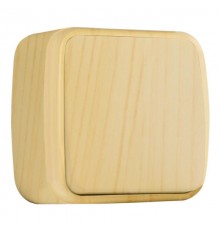 Выключатель 1-клавишный ОП Минск 10А светлое дерево EKF  EGV10-021-30  EKF