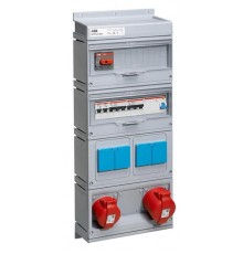 Бокс MPR32/1MS с розетками в сборе, IP44, пластик  2CMA168984R1000  ABB