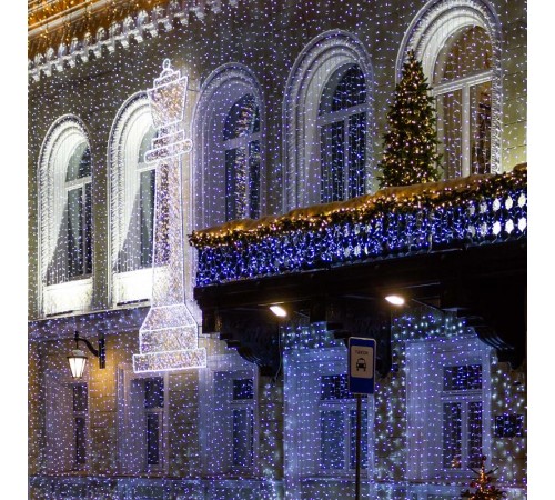 Светодиодная гирлянда ARD-CURTAIN-CLASSIC-2000x3000-CLEAR-760LED White (230V, 60W)  024856  Arlight