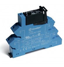 Интерфейсный модуль, твердотельное реле; выход 3A (240В AС); питание 24В AC/DC; категория защиты IP20  384100248240  Finder