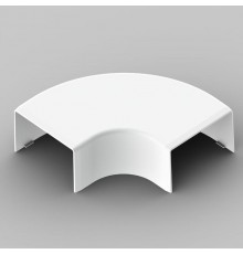 Поворот радиусный горизонтальный 90гр.LH 60x40 HF 8653RHF (HB) (Цвет Белый)  8653RHF_HB  Kopos