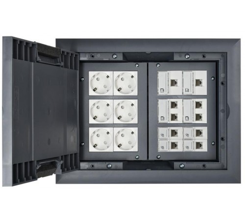 Лючок напольный PRIMER на 24 модуля ONFLOOR 24   KNL-80-16-7012  IEK