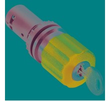 Кнопка CE3K1-10R-11 аварийного останова с фиксацией 1НО1НЗ отпус кание ключом 30мм  1SFA619502R1071  ABB