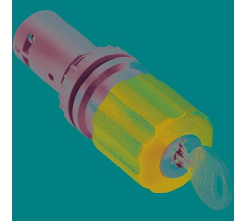 Кнопка CE3K1-10R-11 аварийного останова с фиксацией 1НО1НЗ отпус кание ключом 30мм  1SFA619502R1071  ABB