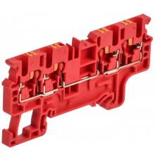 ARMAFIX Клемма пруж. Push In CP-MC 4 выв. 2,5мм2 красная  AF-CT22-00-4-K04-002  IEK