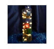 Гирлянда линейная Лед шарики, 30 LED 3м, 2700K, батарейки 3*АА,  IP 20,  шнур 0,5м ,CL565  48611  FERON