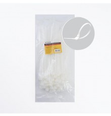 Хомут нейлоновый многоразовый 8x250 мм , белый (100шт в упак)  39083  STEKKER