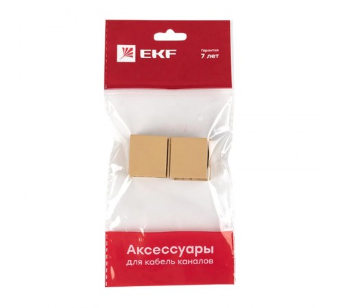 Соединитель (25х16) (4 шт) Plast EKF PROxima   под светлое дерево    conl-25-16x4   EKF