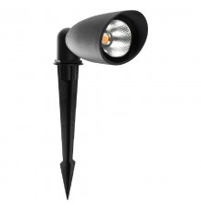 SP2701 Тротуарный светодиодный светильник на колышке 5W, AC/DC12-24V 3000К, черный, 65*170*275, IP65  48446  FERON