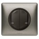Выключатель Умный беспроводной 2-кл. Celiane рамка вольфрам; графит Netatmo  064894  Legrand