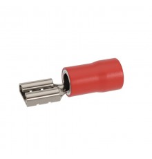 Наконечник-разъем плоский, розетка 2.8x0.5, изолированный фланец, для кабеля сечением до 1.5кв.мм  IFCS-1.5-2.8-5  DKC