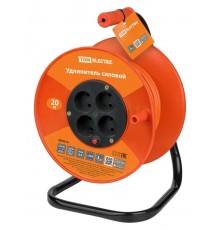 Удлинитель силовой УК6-004  (4 места/20м ПВС 2х0,75)  SQ1301-0560  TDM