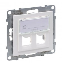 SUNO Адаптер двойной для разъемов Systimax. Цвет "Белый"  721146  Legrand