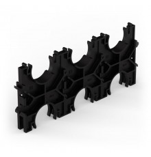 Кластер для двустенных труб d32 мм, тройной, двухсторонний (130 шт/кор)  PR13.02575  Промрукав