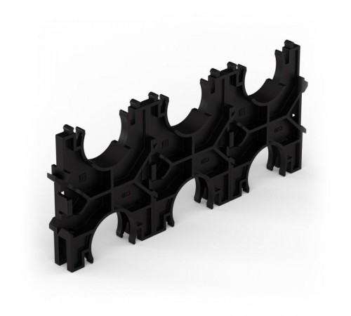 Кластер для двустенных труб d32 мм, тройной, двухсторонний (130 шт/кор)  PR13.02575  Промрукав