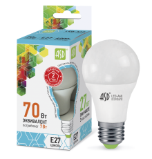Лампа светодиодная LED-A60-standard 7Вт 230В Е27 4000К 630Лм  4690612001678  ASD