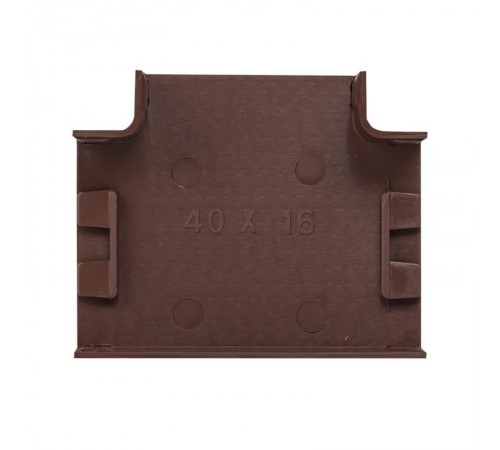 Угол T-образный (40х16) (4 шт) Plast EKF PROxima  под темное деревоtchd-40-16x4EKF