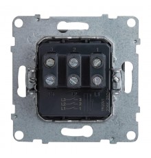 SUNO Выключатель трехклавишный 20АХ 250В. Винтовые зажимы. Цвет "Алюминий"  721303  Legrand