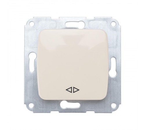 DEA Переключатель 1кл перекрест. с/у 10А мех. Беж  KR-78-0238  Kranz