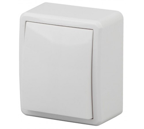 Выключатель, 10АХ-250В, ОУ, Эра Эксперт, Al+Cu, 11А-1201-01 Белый  Б0038814  ЭРА