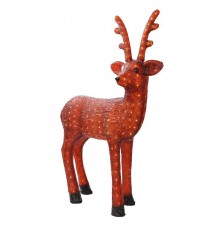 Акриловая светодиодная фигура "Бурый олень " 100 см, 380 светодиодов, IP 44, понижающий трансформатор в комплекте,  513-305  NEON-NIGHT