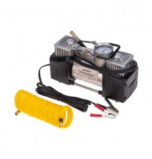 Компрессор автомобильный усиленный двухпоршневой в кейсе с набором инструментов (60л/мин, 10 АТМ)  80-0524  REXANT