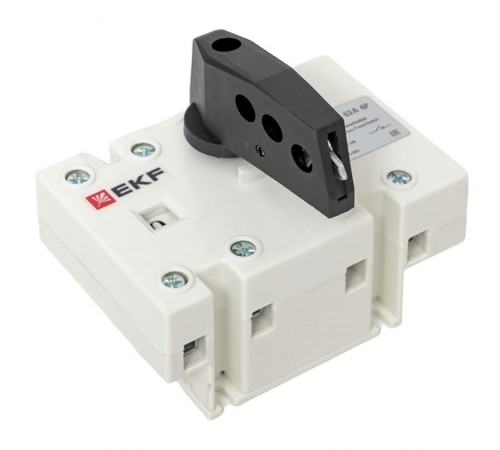 Рубильник-выключатель 63A 4P c рукояткой управления для прямой установки PowerSwitch  psds-63-4  EKF