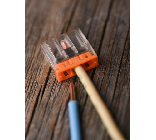 Строительно-монтажная клемма СМК 2273-243 (с пастой) 3 отверстия 0,5-2.5мм2 (100шт.) EKF PROxima  plc-smk-2273-243  EKF