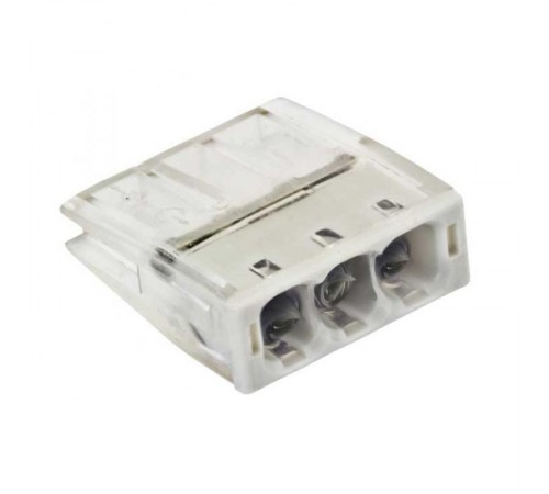 Строительно-монтажная клемма СМК 2273-243 (с пастой) 3 отверстия 0,5-2.5мм2 (100шт.) EKF PROxima  plc-smk-2273-243  EKF