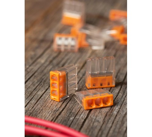 Строительно-монтажная клемма СМК 2273-243 (с пастой) 3 отверстия 0,5-2.5мм2 (100шт.) EKF PROxima  plc-smk-2273-243  EKF