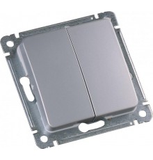 ВС10-4621-06 Выключатель скрытой установки, двухклавишный, двухполюсной, ср.  ВС10-4621-06  HEGEL