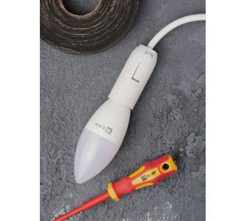 Патрон подвесной термостойкий пластик Е14 белый PROxima  LHP-E14-s  EKF