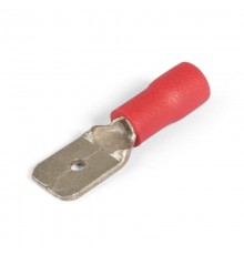 Разъемы плоские изолированные "Папа" 1,5-2,8 красные (100 шт/уп)  PR08.10439  Промрукав